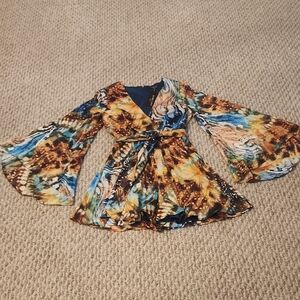Marciano By Guess Emaya Romper Size 2 Eutopia Print